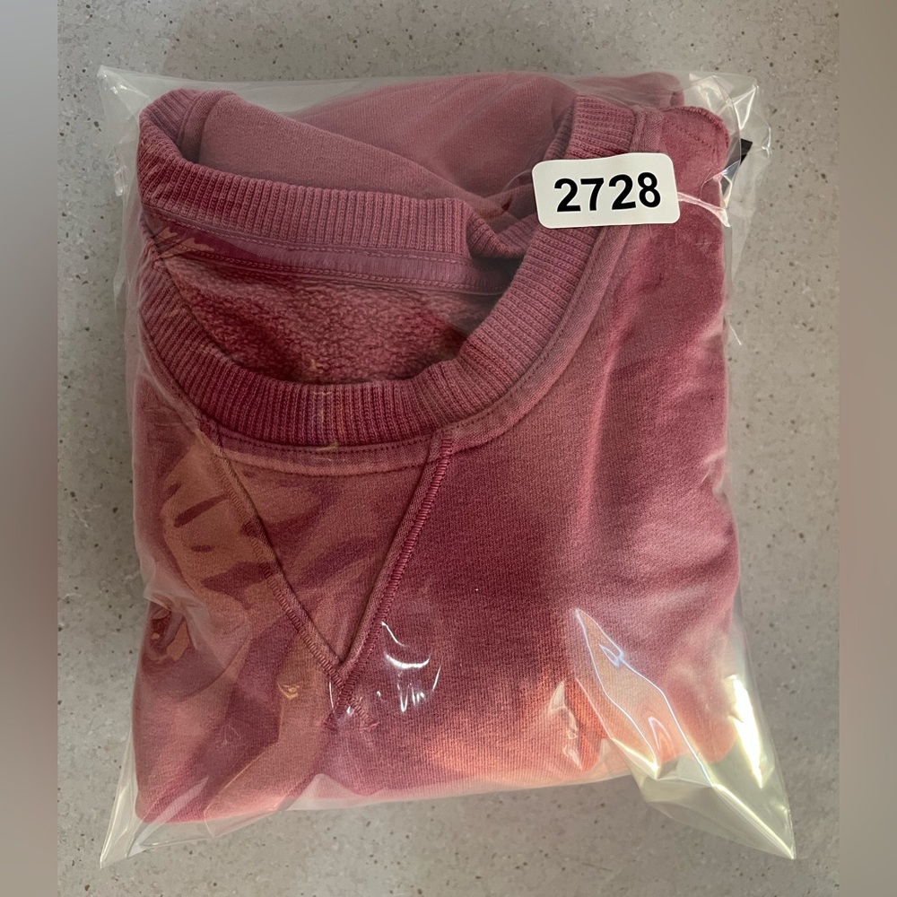 LULULEMON All Yours Crew Sweatshirt Women’s M Pink Terry Athletic Gym Activewear - Picture 7 of 9